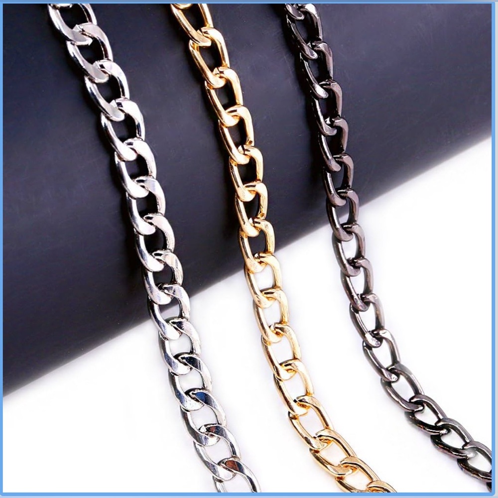 Chain Strap suitable for Wallet-on-Chain/Crossbody bag in silver color 47” - Picture 3 of 4